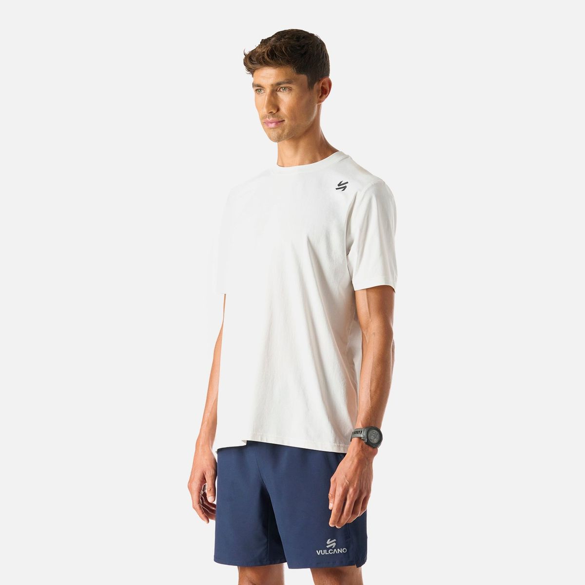 VULCANO - Polera Hombre Tempo T-Shirt Blanco Vulcano