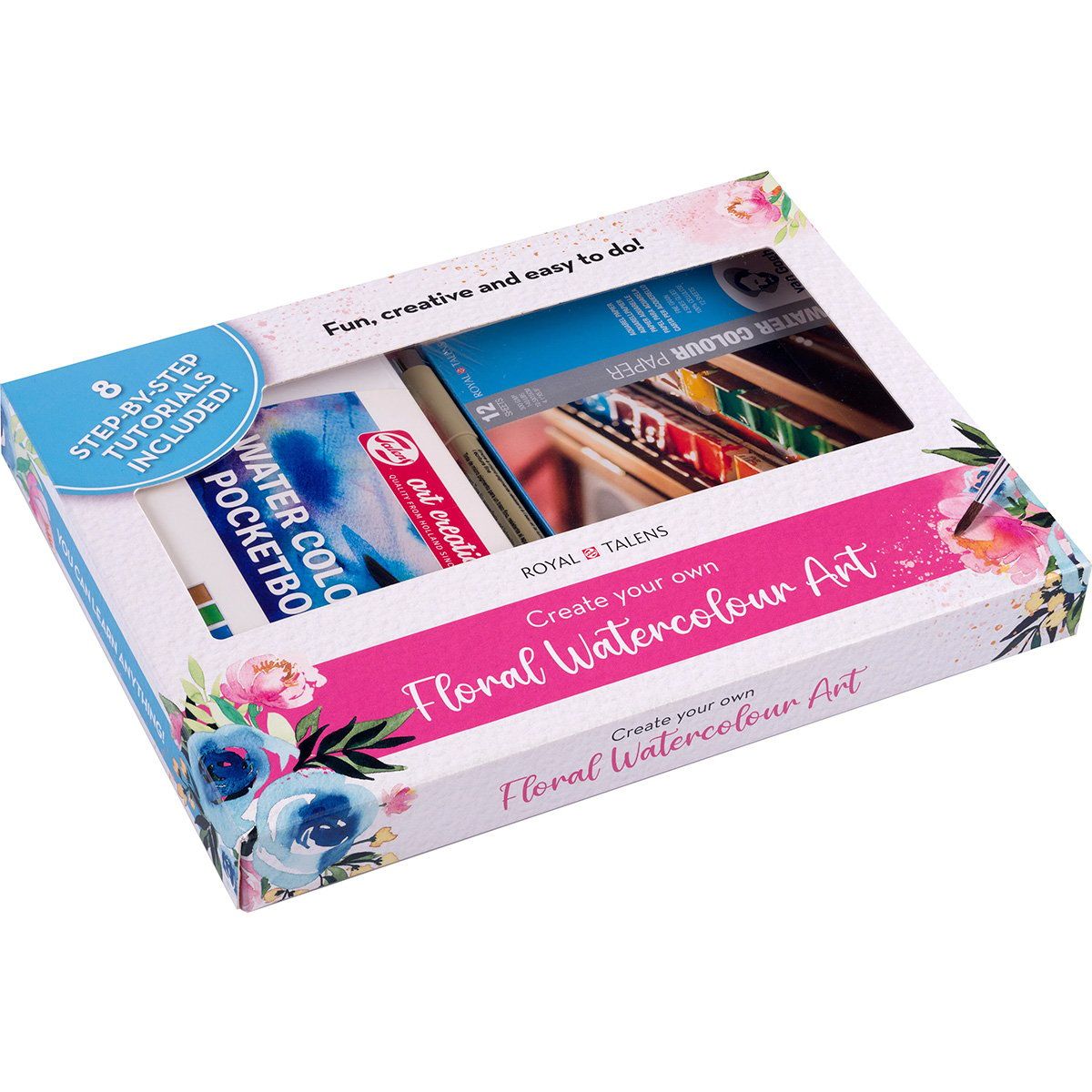 Royal Talens - Multi Set Acuarelas Floral Talens 5 Piezas
