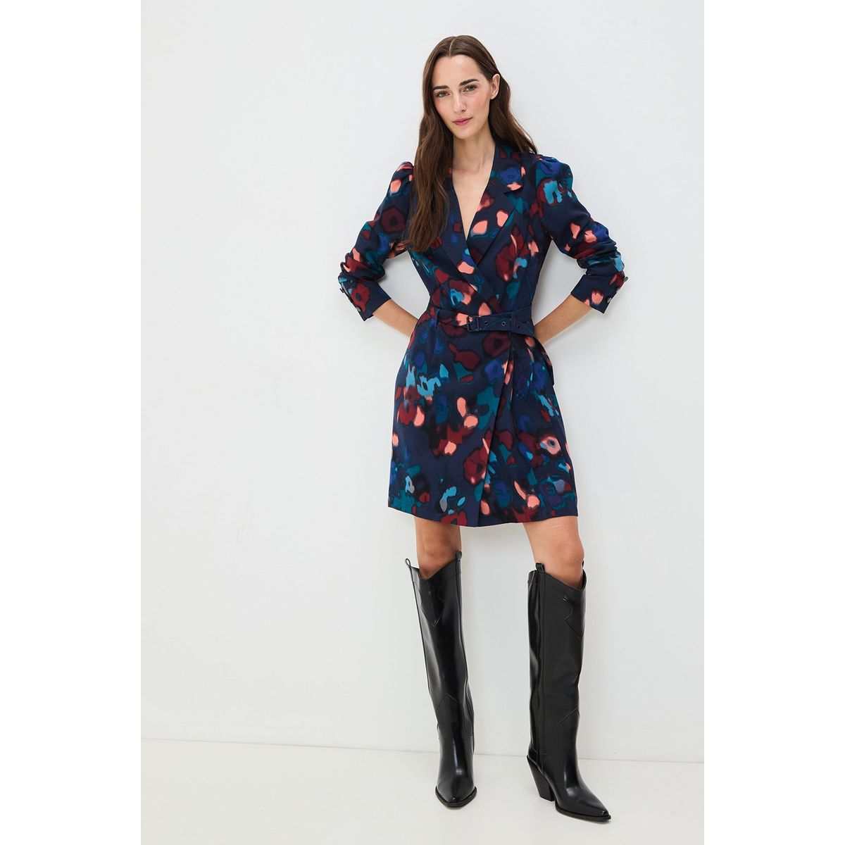 IO - Vestido Corto Burdeo Mujer Io