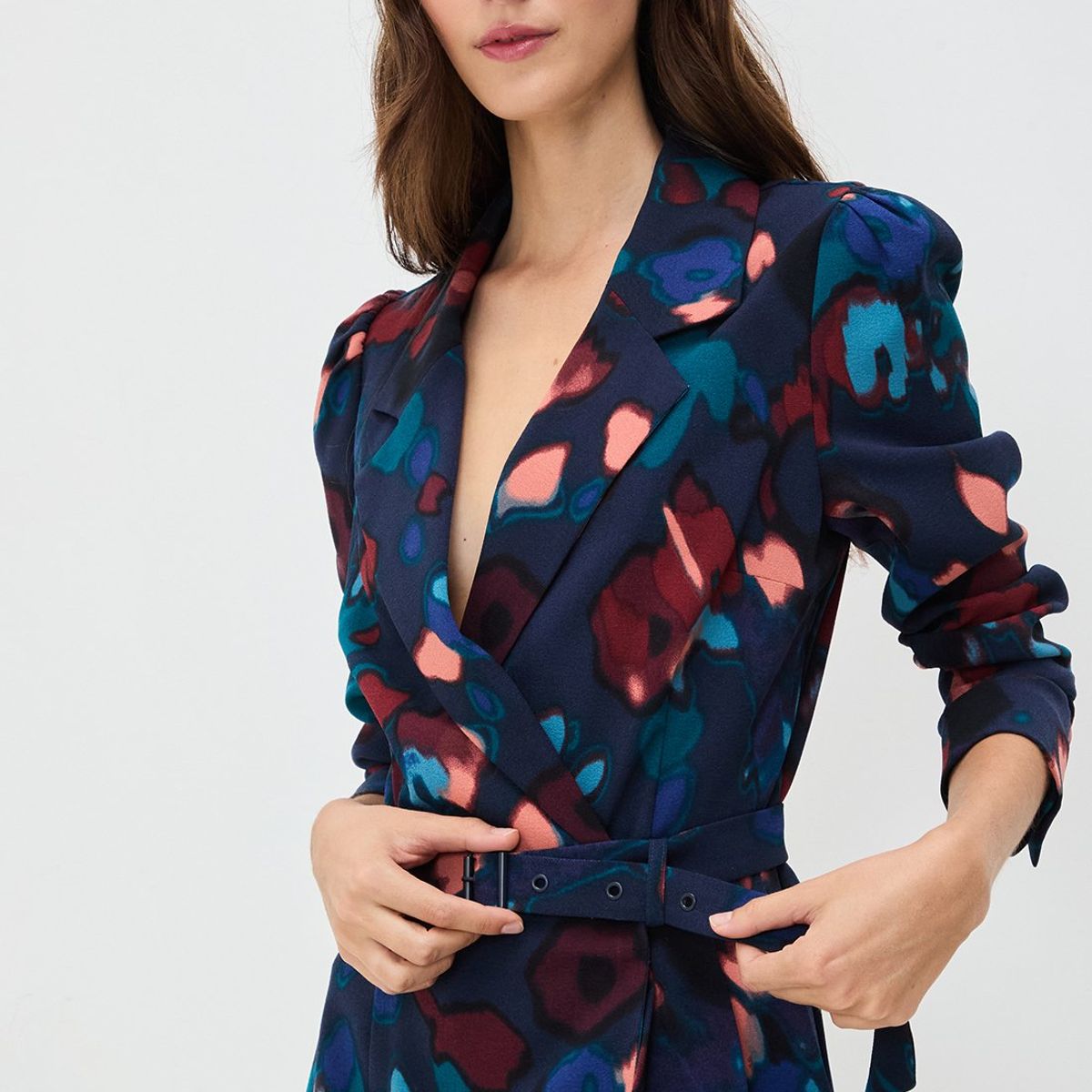 IO - Vestido Corto Burdeo Mujer Io