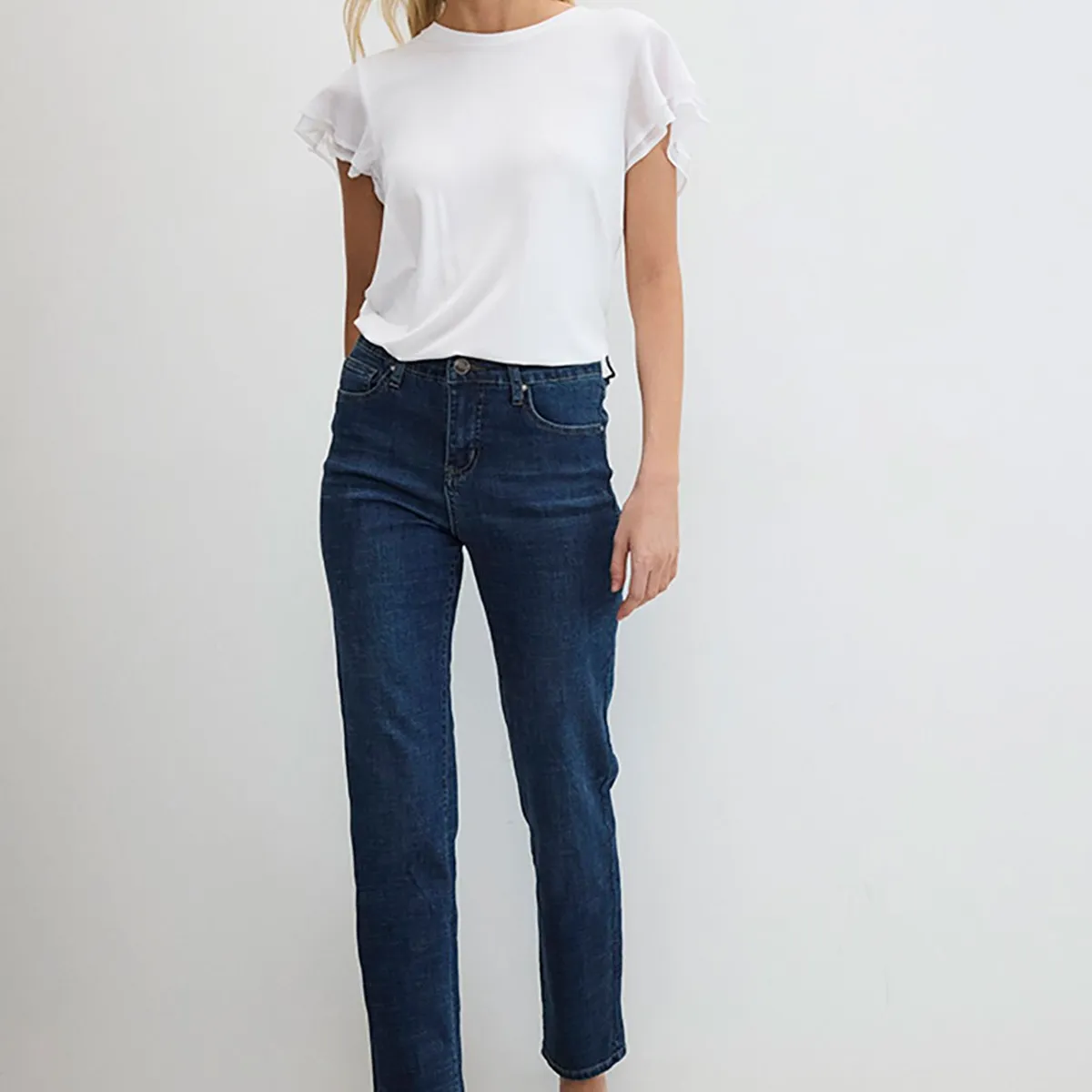 ASH - Jeans Straight Azul Marino Mujer Ash