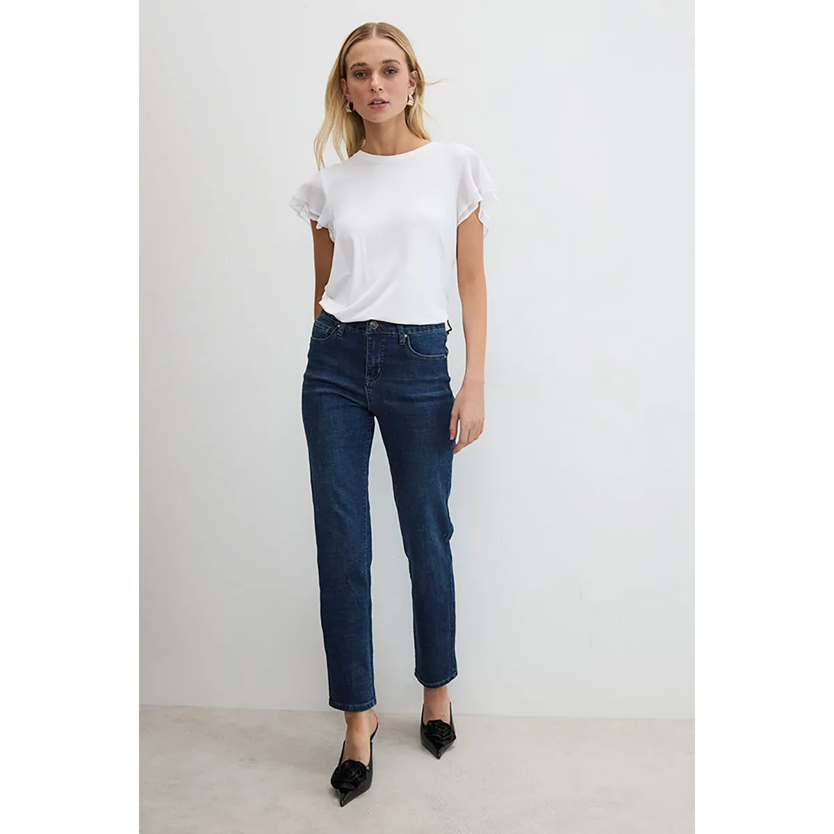 ASH - Jeans Straight Azul Marino Mujer Ash