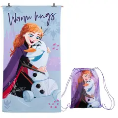MASHINI - Toalla Playa Micro fibra CBolso 70x140 Frozen Hug