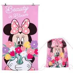 MASHINI - Toalla Playa Micro fibra CBolso 70x140 Minnie Boom