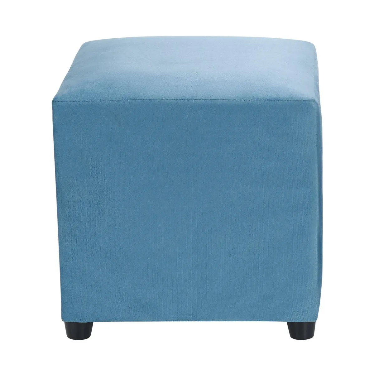 BODEVIR - Pouf Cali 1C Felpa 30 Azul Petroleo