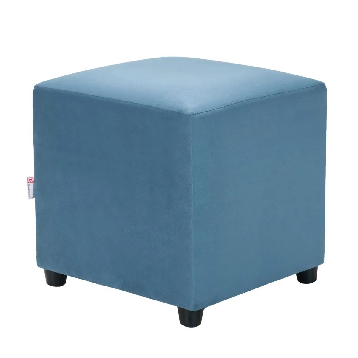 BODEVIR - Pouf Cali 1C Felpa 30 Azul Petroleo