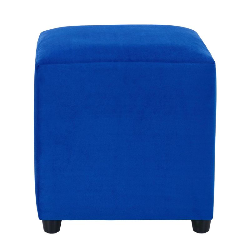 BODEVIR - Pouf Cali 1C Felpa 30 Azul Rey