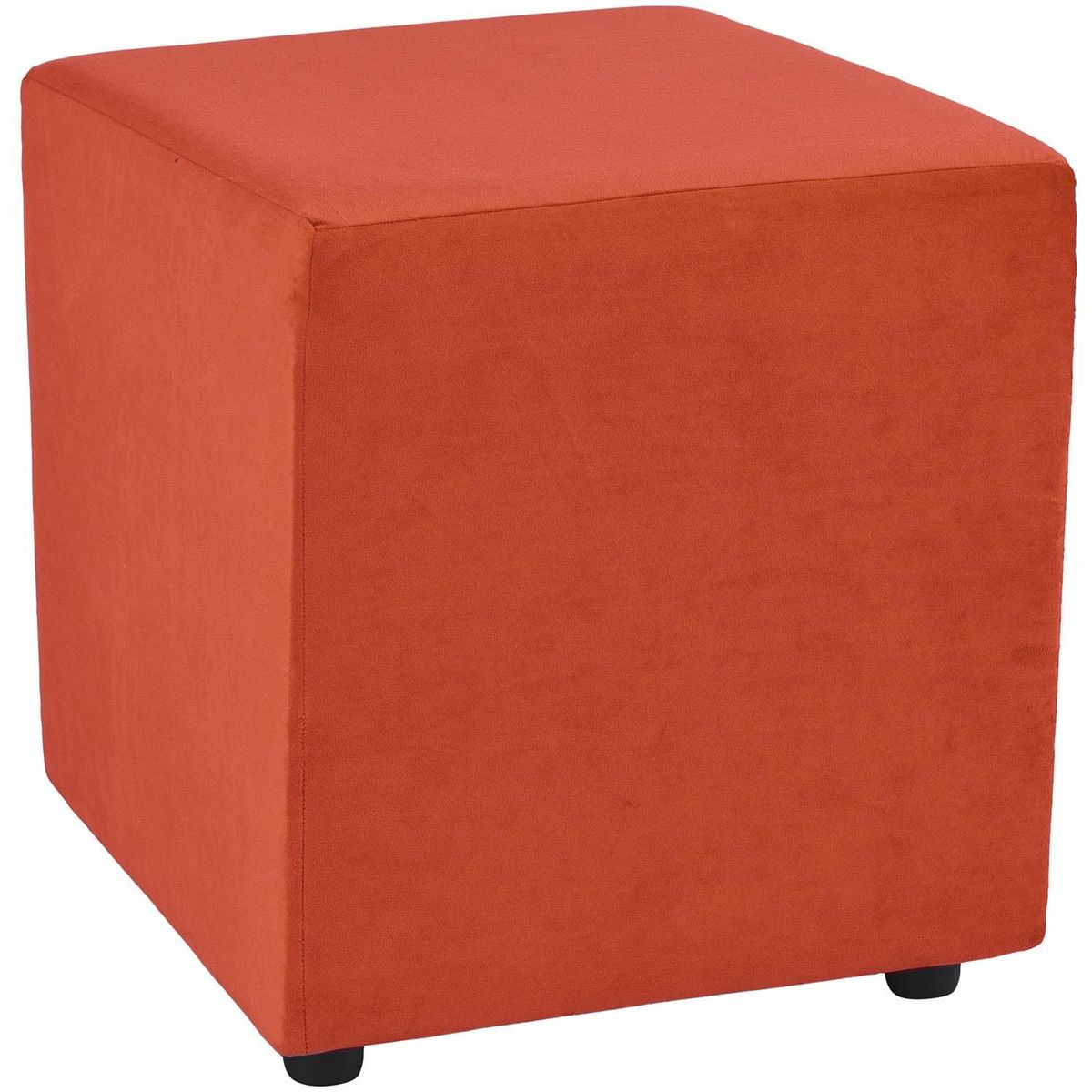 BODEVIR - Pouf Cali 1C Felpa 30 Naranjo