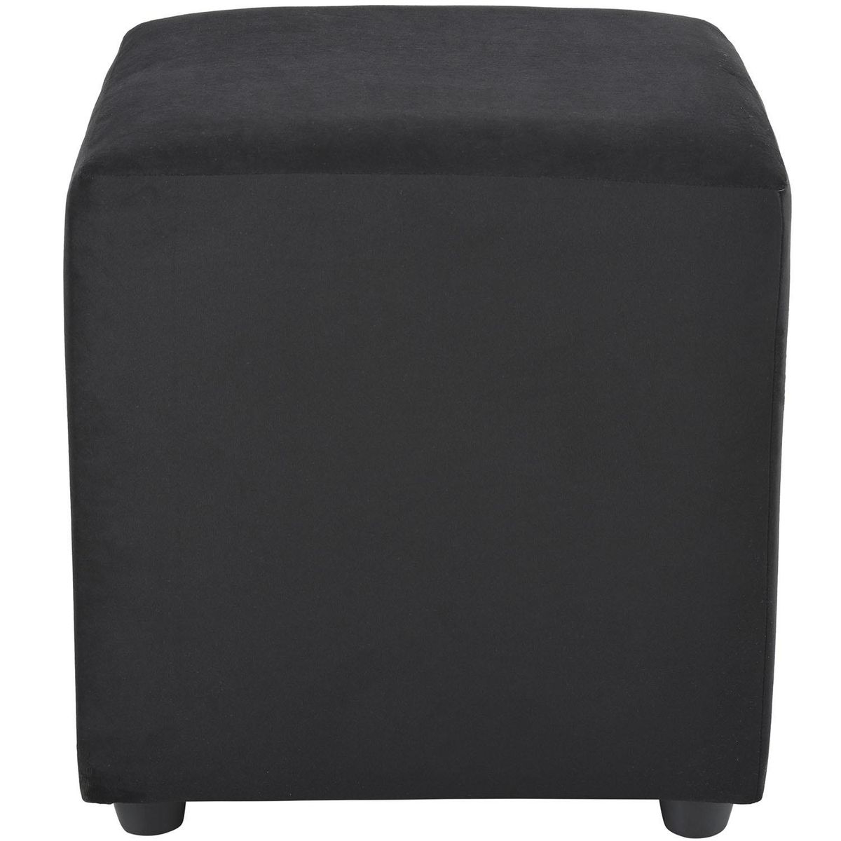BODEVIR - Pouf Cali 1C Felpa 30 Negro