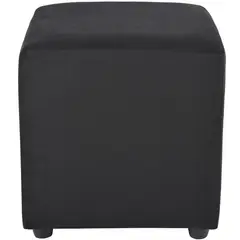 BODEVIR - Pouf Cali 1C Felpa 30 Negro