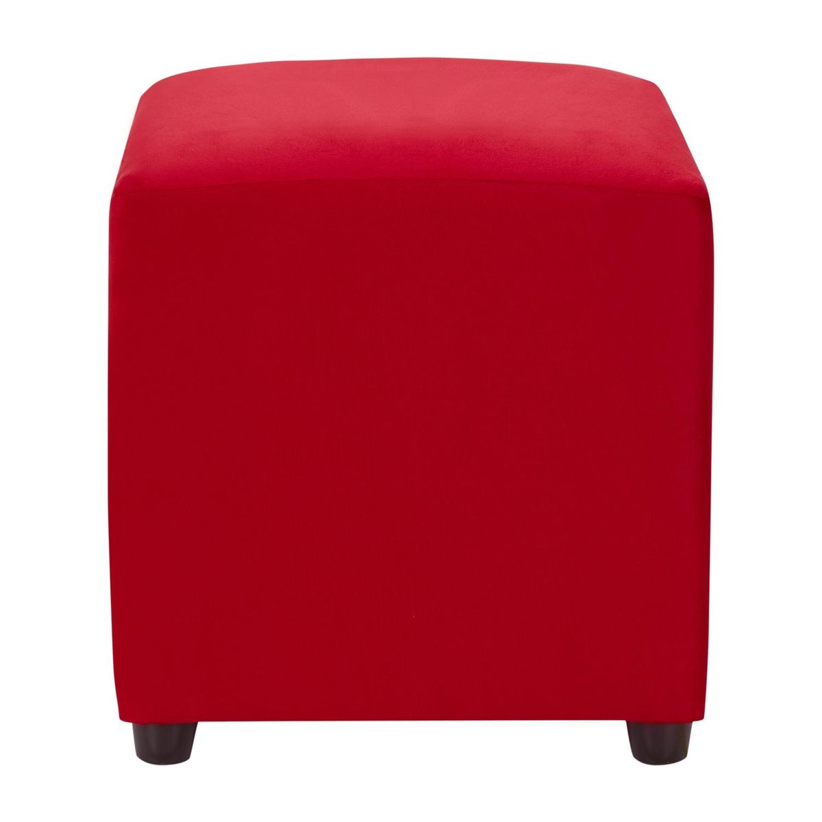 BODEVIR - Pouf Cali 1C Felpa 30 Rojo