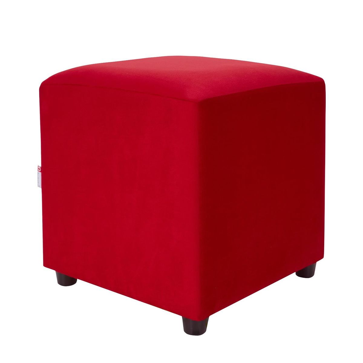 BODEVIR - Pouf Cali 1C Felpa 30 Rojo