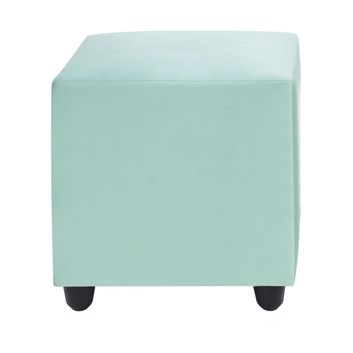 BODEVIR - Pouf Cali 1C Felpa 30 Verde Agua