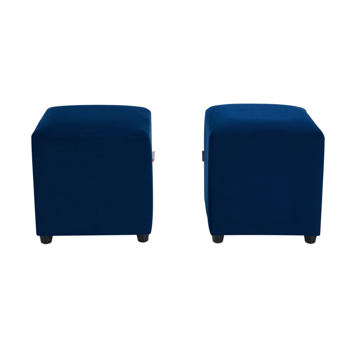 BODEVIR - Set Pouf Cali 1C Felpa 30 Azul Marino
