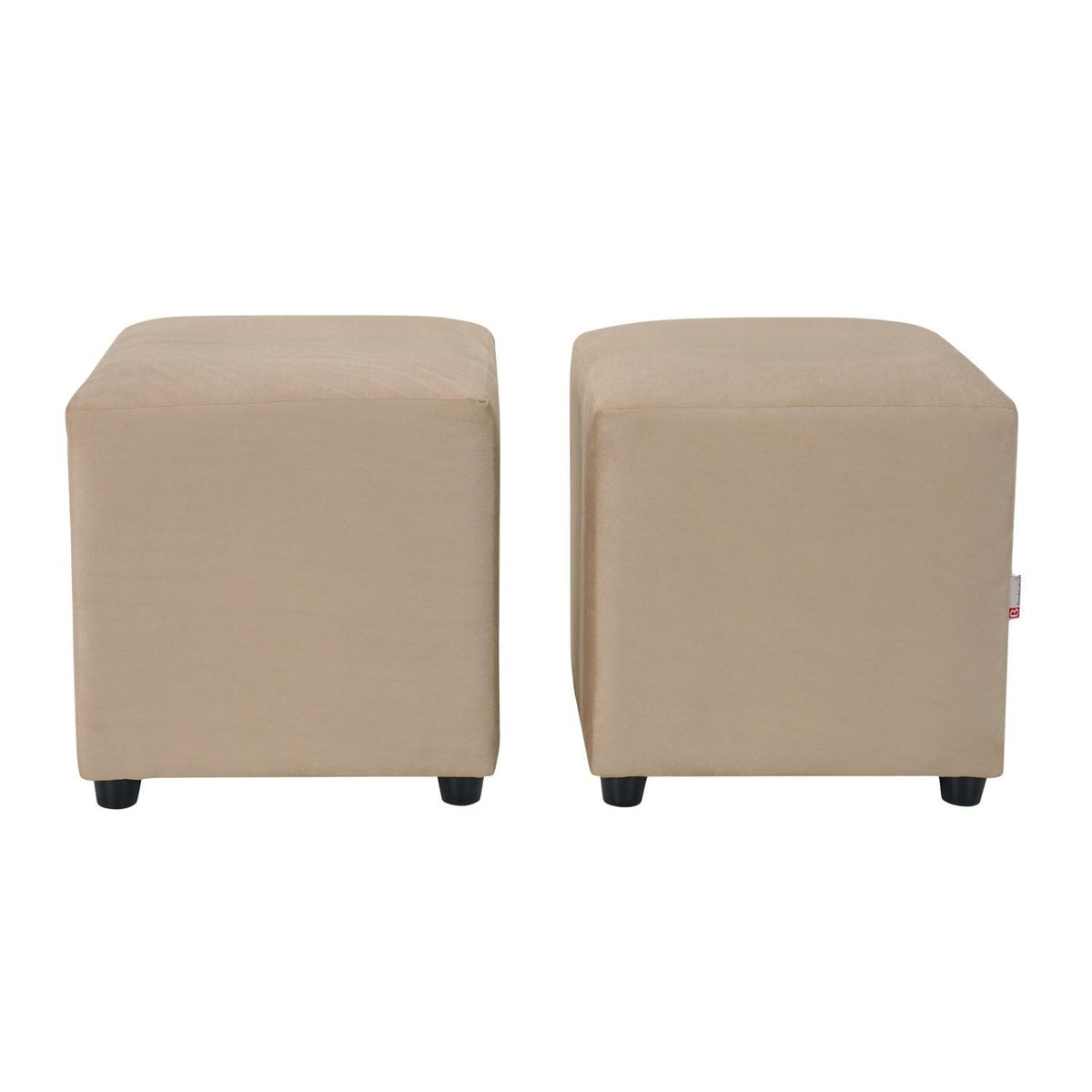 BODEVIR - Set Pouf Cali 1C Felpa 30 Beige