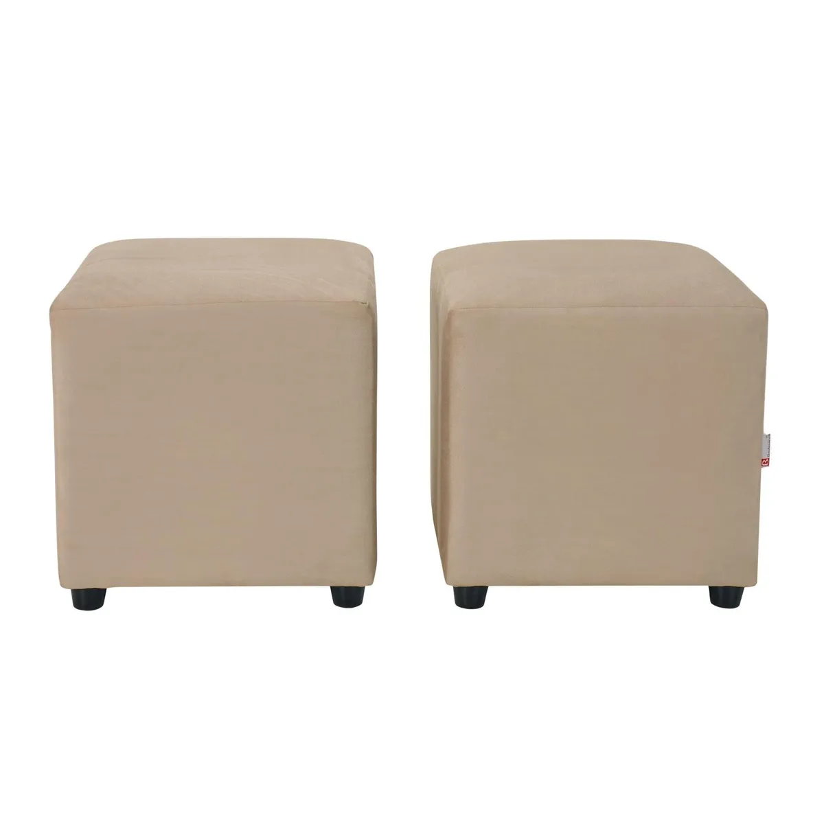 BODEVIR - Set Pouf Cali 1C Felpa 30 Beige