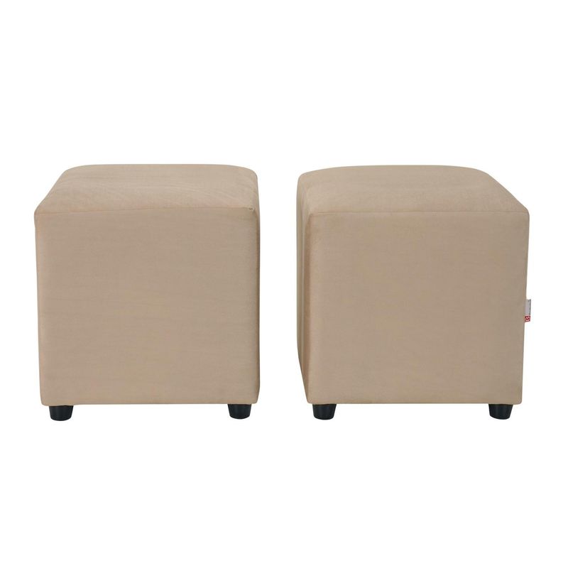 BODEVIR - Set Pouf Cali 1C Felpa 30 Beige