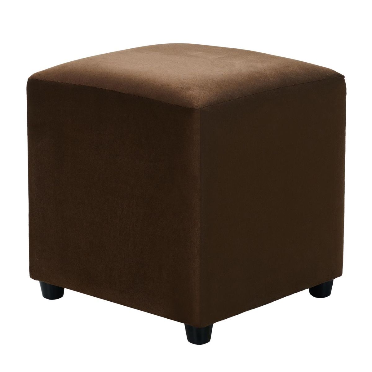 BODEVIR - Set Pouf Cali 1C Felpa 30 Chocolate.