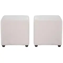 BODEVIR - Set Pouf Cali 1C Felpa 30 Crudo