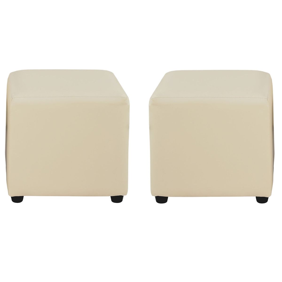 BODEVIR - Set Pouf Cali 1C PU 30 Beige.