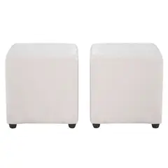 BODEVIR - Set Pouf Cali 1C PU 30 Blanco