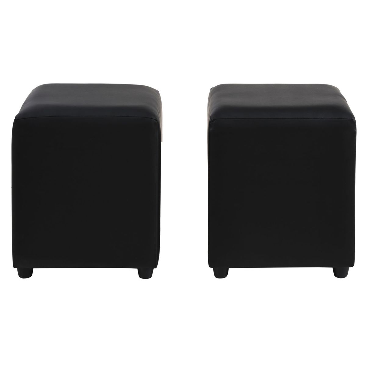 BODEVIR - Set Pouf Cali 1C PU 30 Negro.