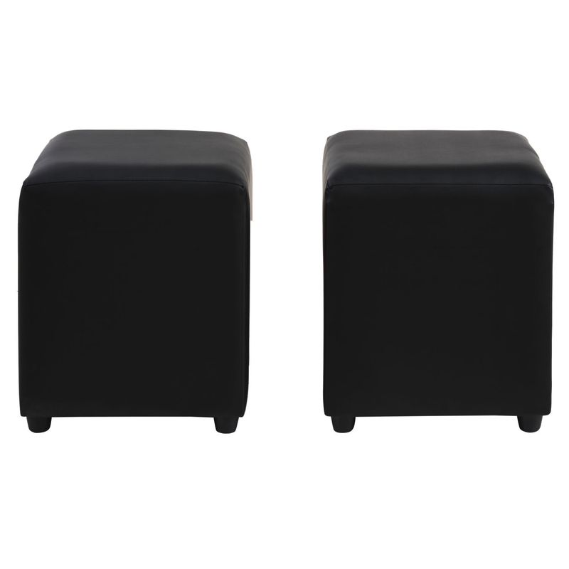 BODEVIR - Set Pouf Cali 1C PU 30 Negro