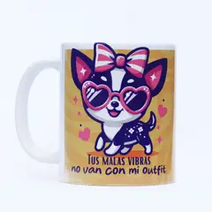 ORCA - Tazón Taza con Mensaje Espiritual Coqueta y Próspera