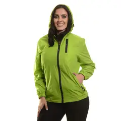 MPROPIA - Chaqueta Mujer Corta Viento Impermeable Parka Liviana Colores 9279