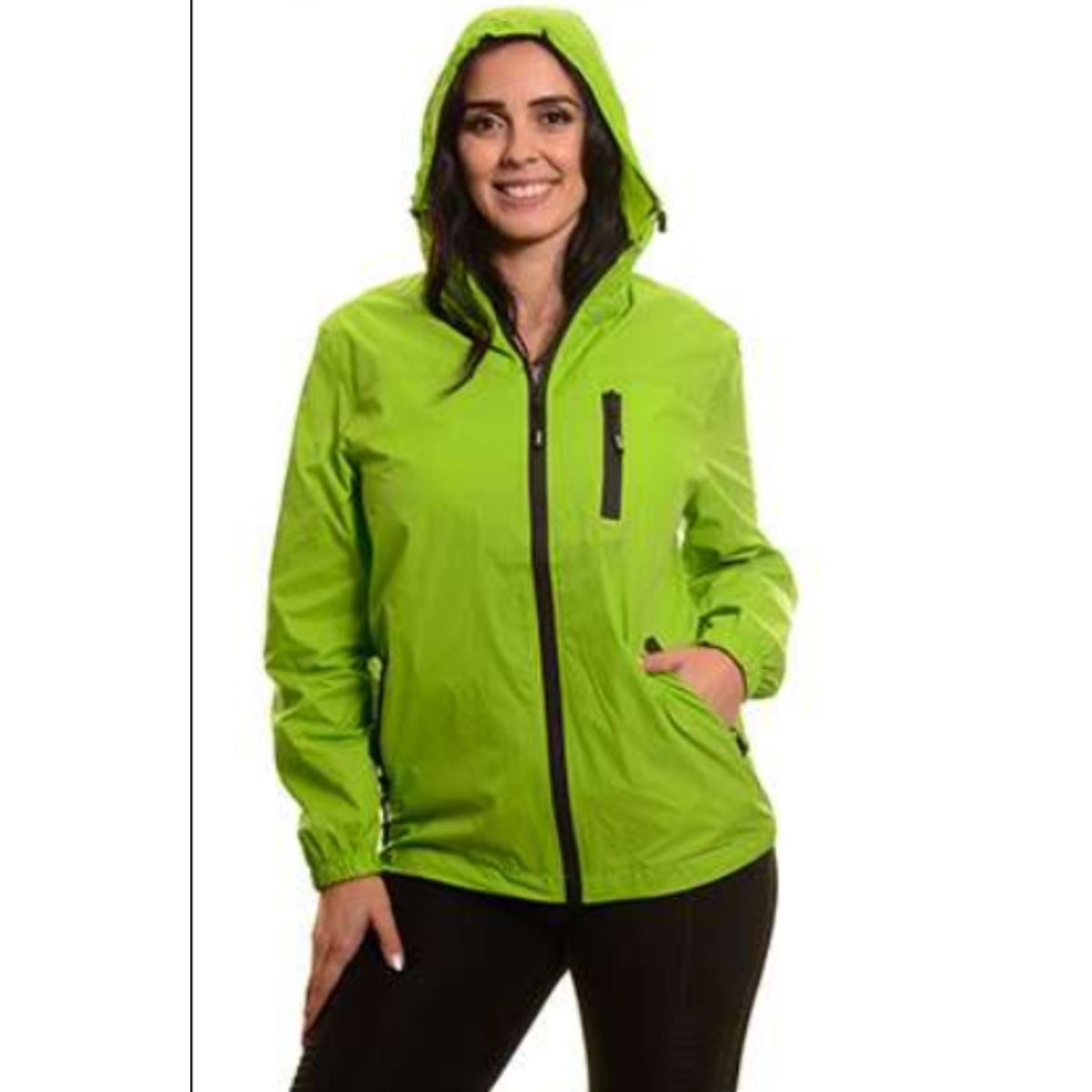 LIKE SHOP - Chaqueta Mujer Corta Viento Impermeable Parka Liviana Colores 9279