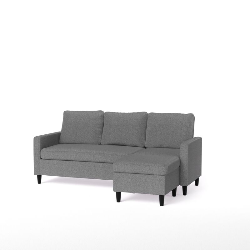 ZINUS - Sofá Zinus Hudson seccional 3 cuerpos Gris