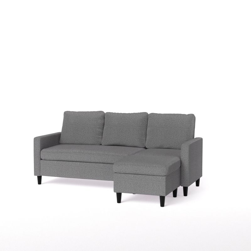 ZINUS - Sofá Zinus Hudson seccional 3 cuerpos Gris