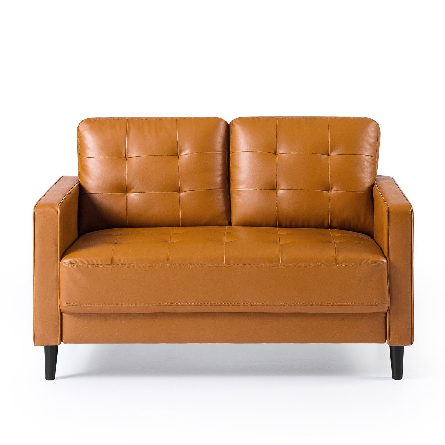 ZINO LEATHER WORKS× handwood PG5 Sofá Zinus Benton 2 cuerpos Cognac | Sodimac Chile