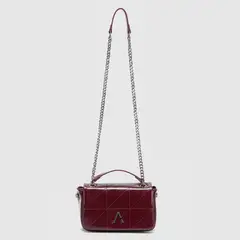 BUBBA - Cartera Claire Burgundy Mini Black