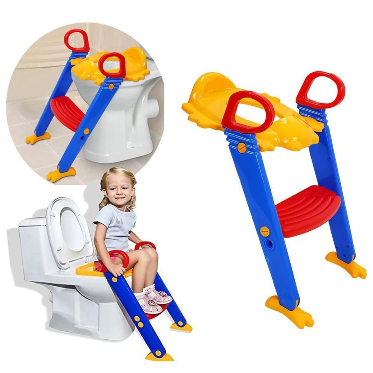 MOVI - Adaptador para el Inodoro Con Escalera Para Niños