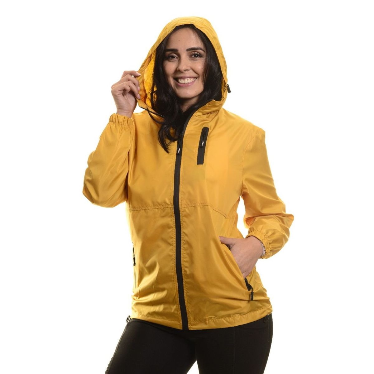 LIKE SHOP - Chaqueta Mujer Corta Viento Impermeable Parka Liviana Colores 9279