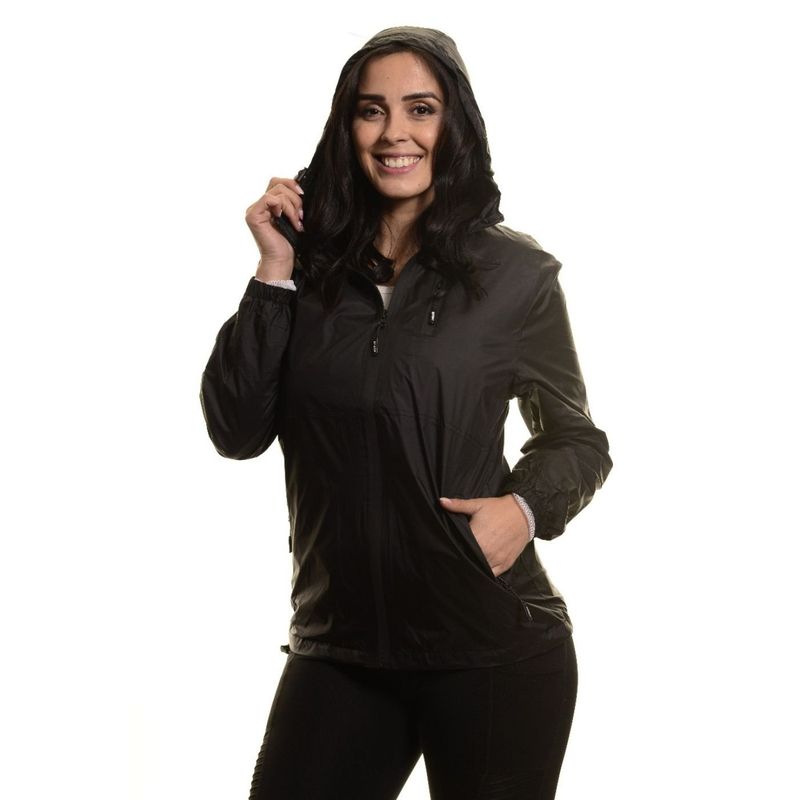 MPROPIA - Chaqueta Mujer Corta Viento Impermeable Parka Liviana Colores 9279