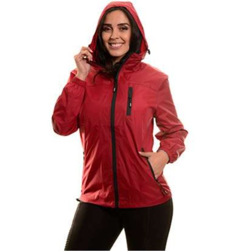 MPROPIA - Chaqueta Mujer Corta Viento Impermeable Parka Liviana Colores 9279