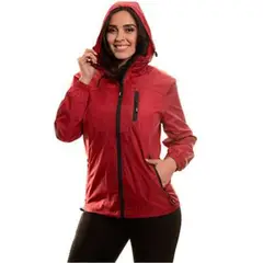MPROPIA - Chaqueta Mujer Corta Viento Impermeable Parka Liviana Colores 9279