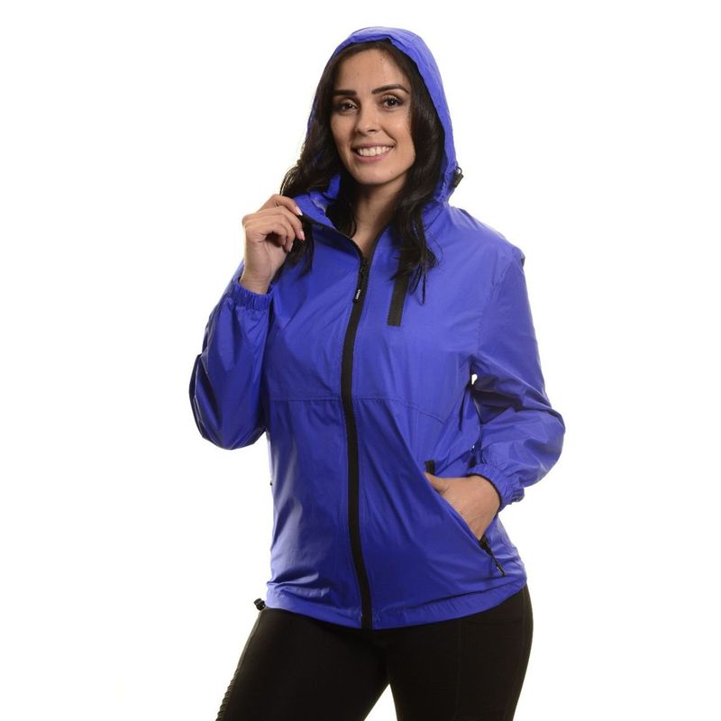 MPROPIA - Chaqueta Mujer Corta Viento Impermeable Parka Liviana Colores 9279