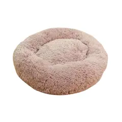MOBII - Cama Para Perro / Gato. Beige Antiestres.110 Cm De Diámetro.