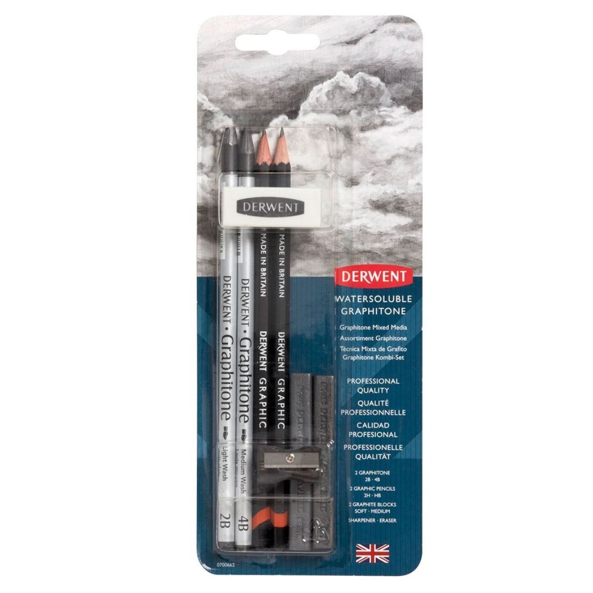 DERWENT - Set 8 Piezas Grafito Materiales Mixtos Derwent