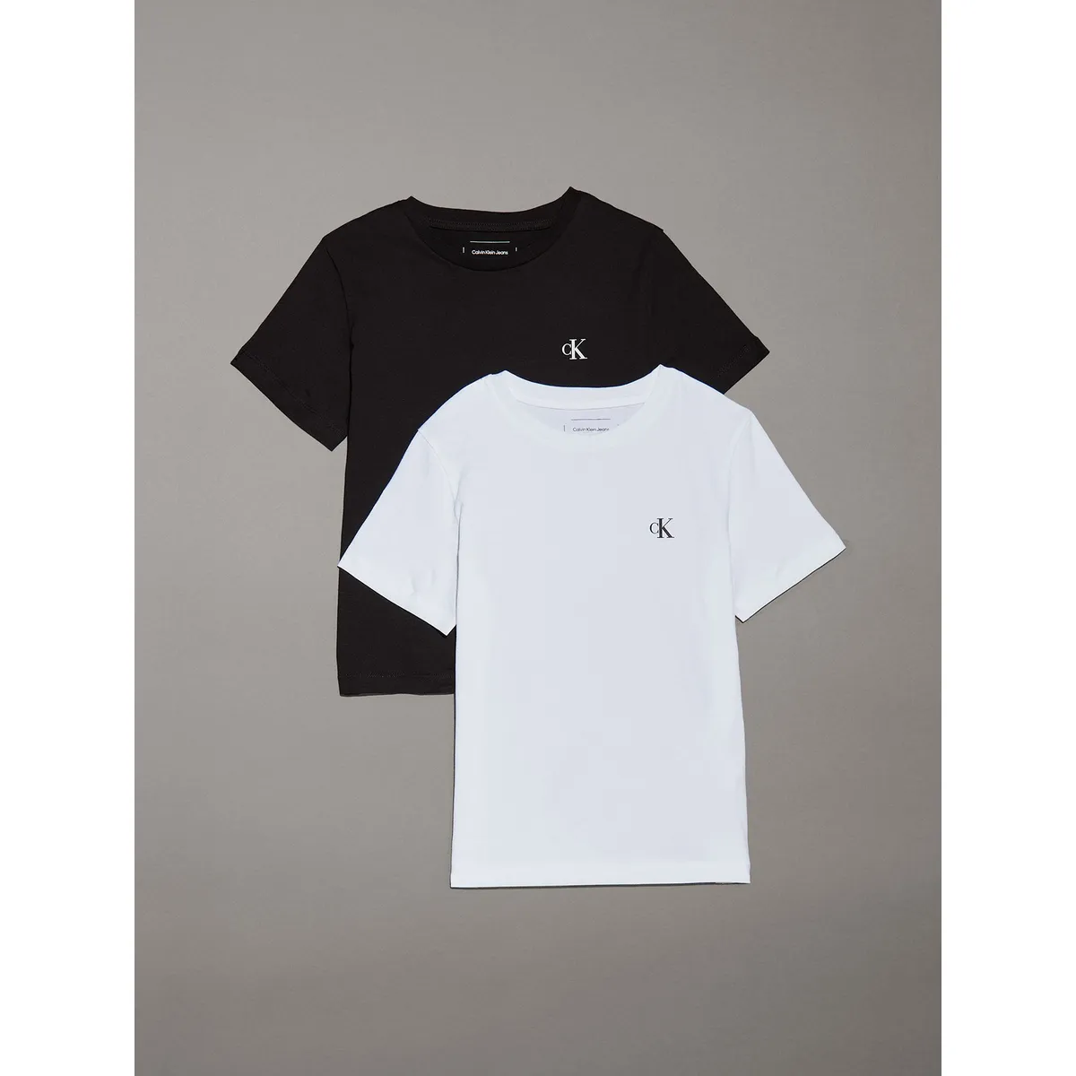 CALVIN KLEIN - Pack 2 Poleras Niño Monogram Multicolor Calvin Klein