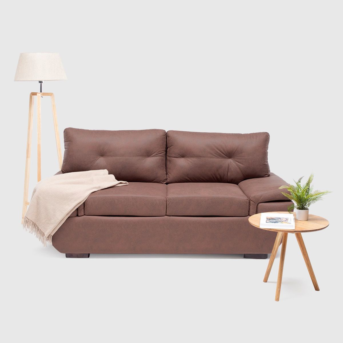 ALMORE - SOFA KLEIN PU CHOCOLATE ALMORE