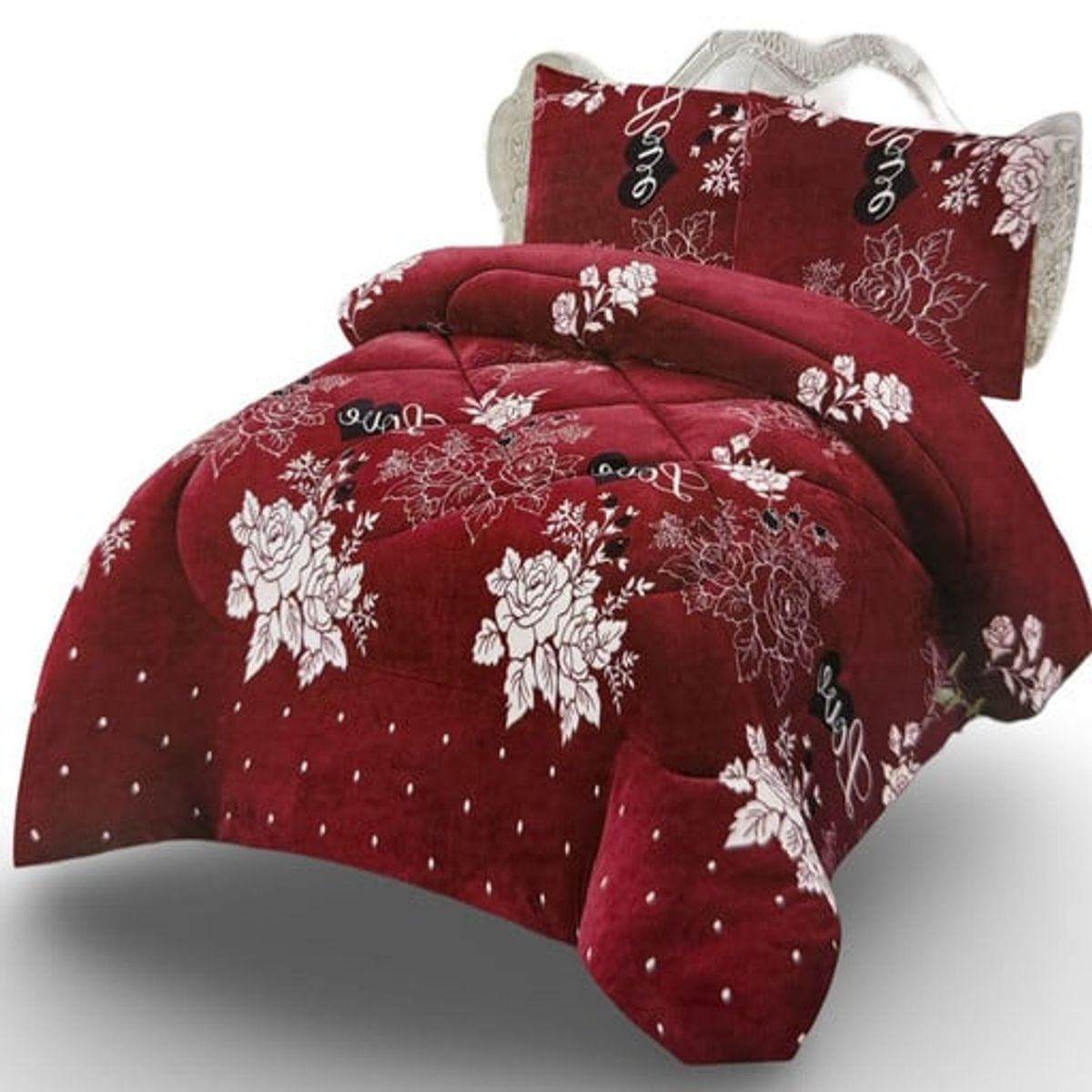 GENERICO - CUBRECAMA CON CHIPORRO INVIERNO 2 PLAZAS BURDEO