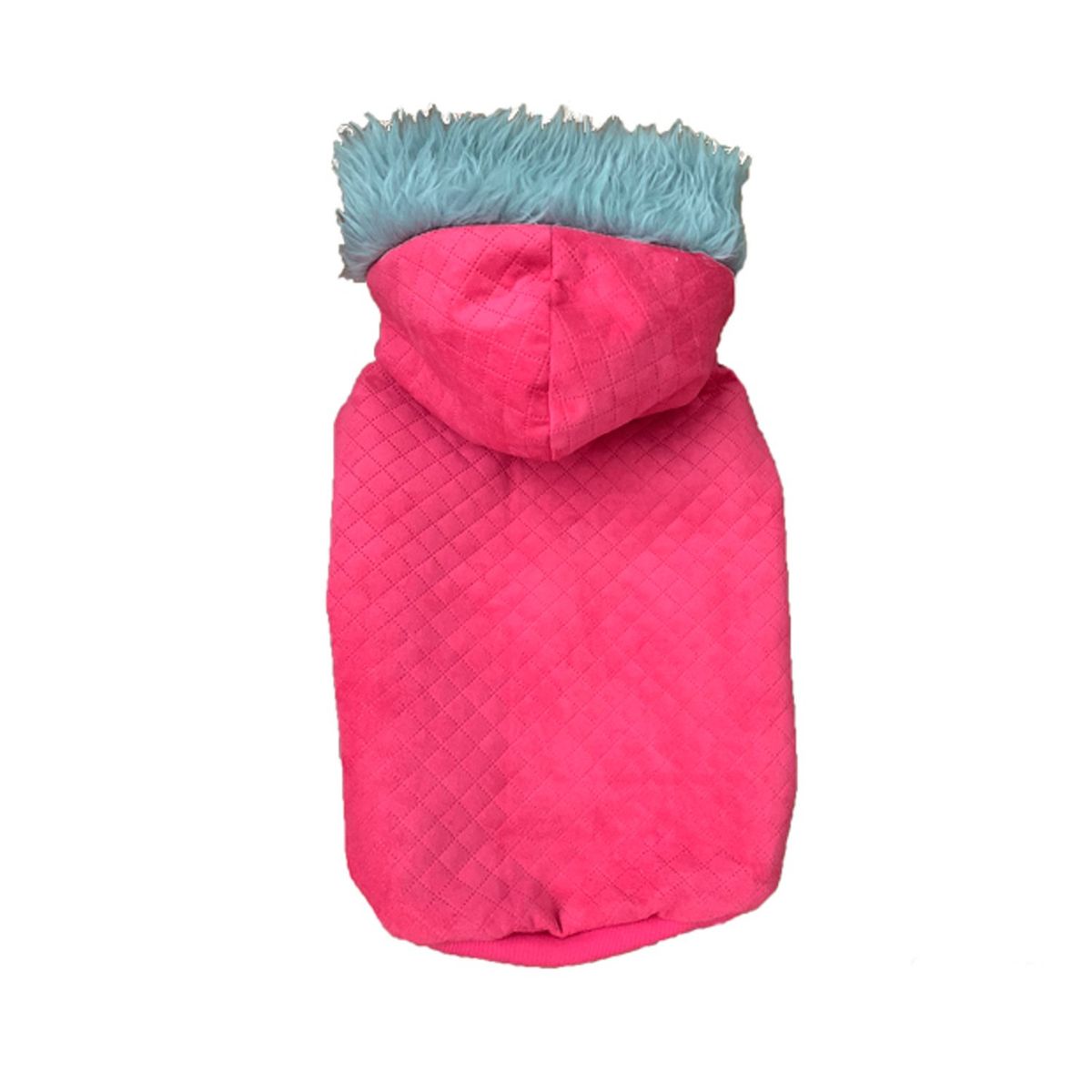 MASCOTACHIC - Chaqueta Gorro Piel Fucsia talla L