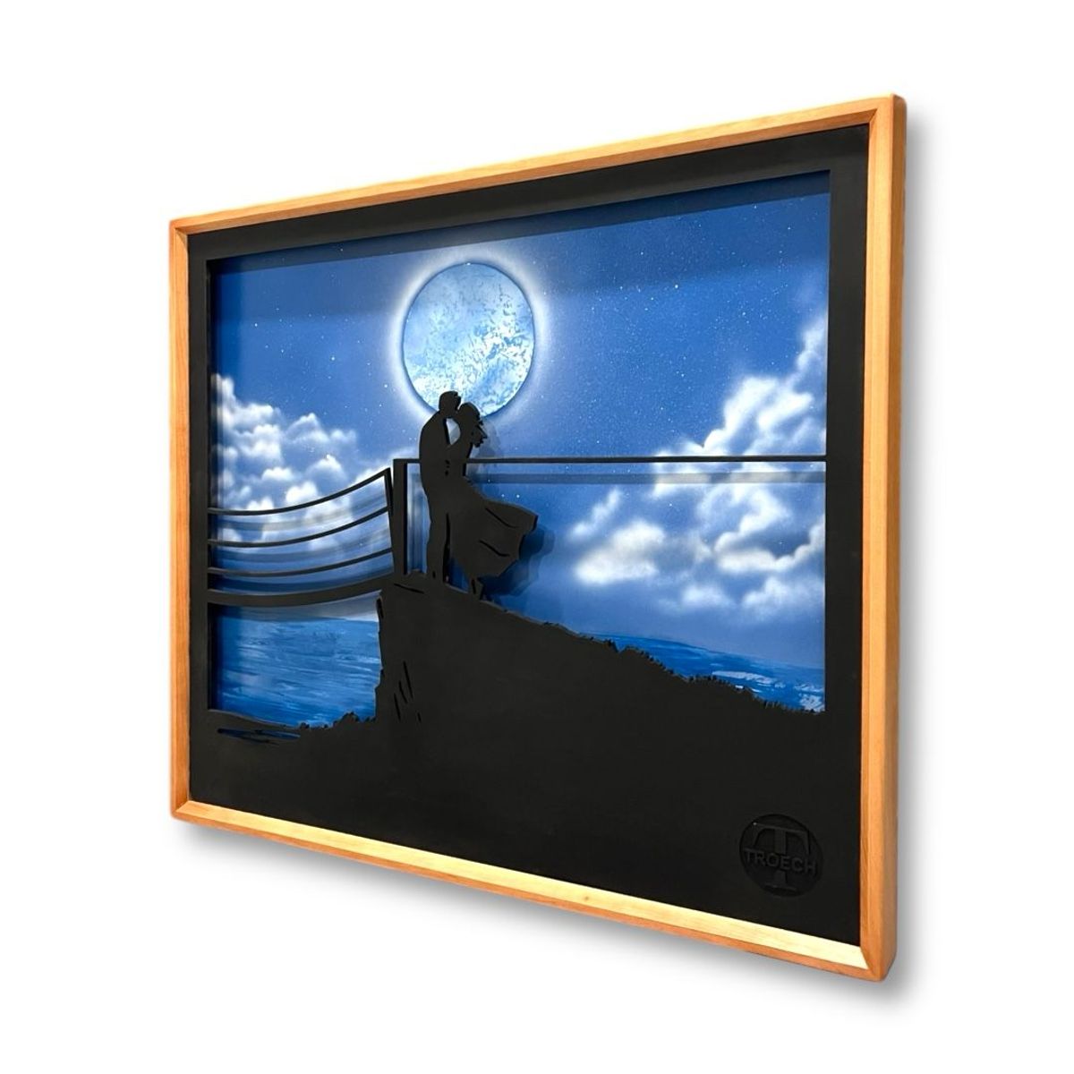 GENERICO - Cuadro Retroiluminado modelo Pareja Besándose