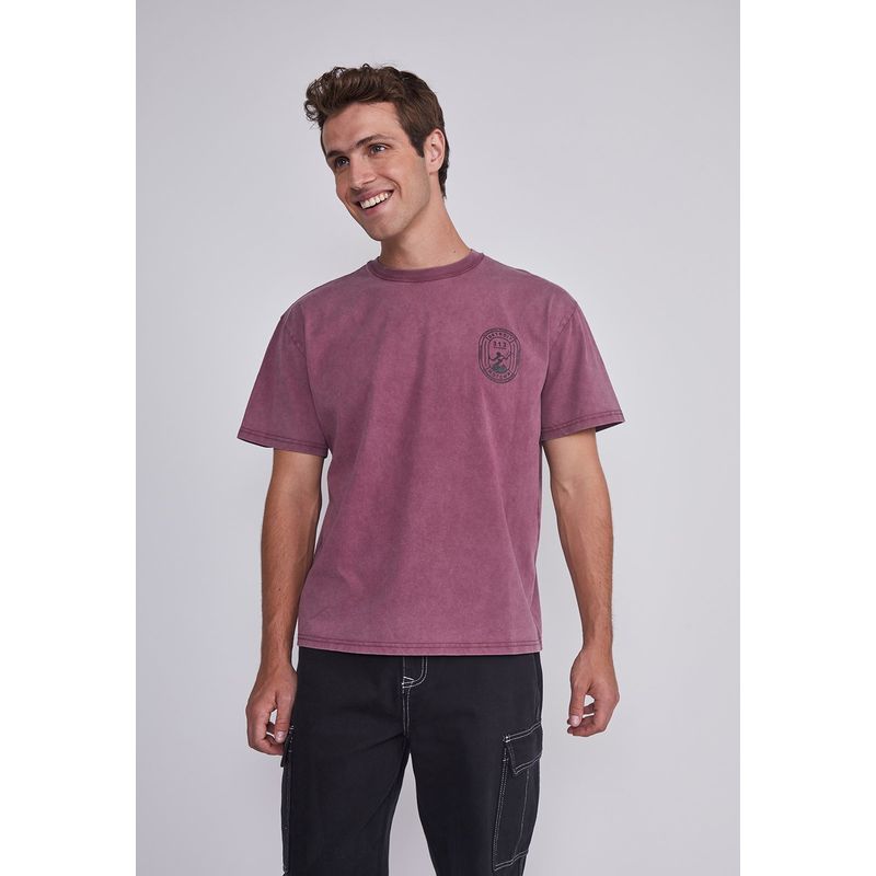 SIOUX - Polera Hombre Detroit Burdeo Sioux