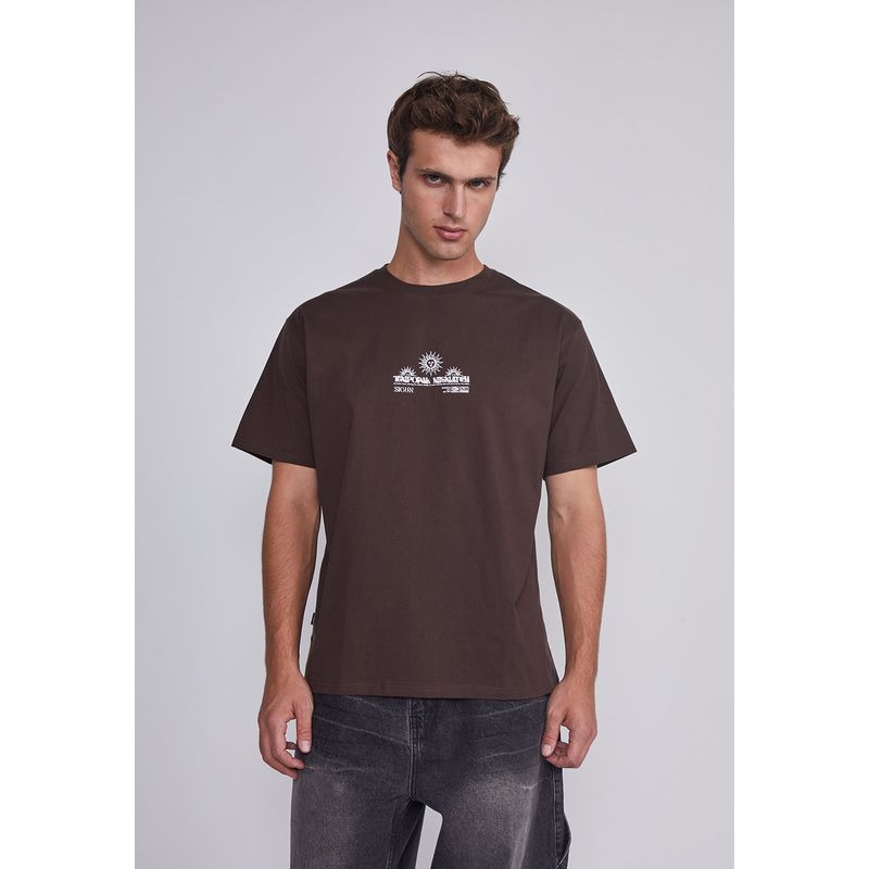 SIOUX - Polera Hombre Sol Cafe Sioux