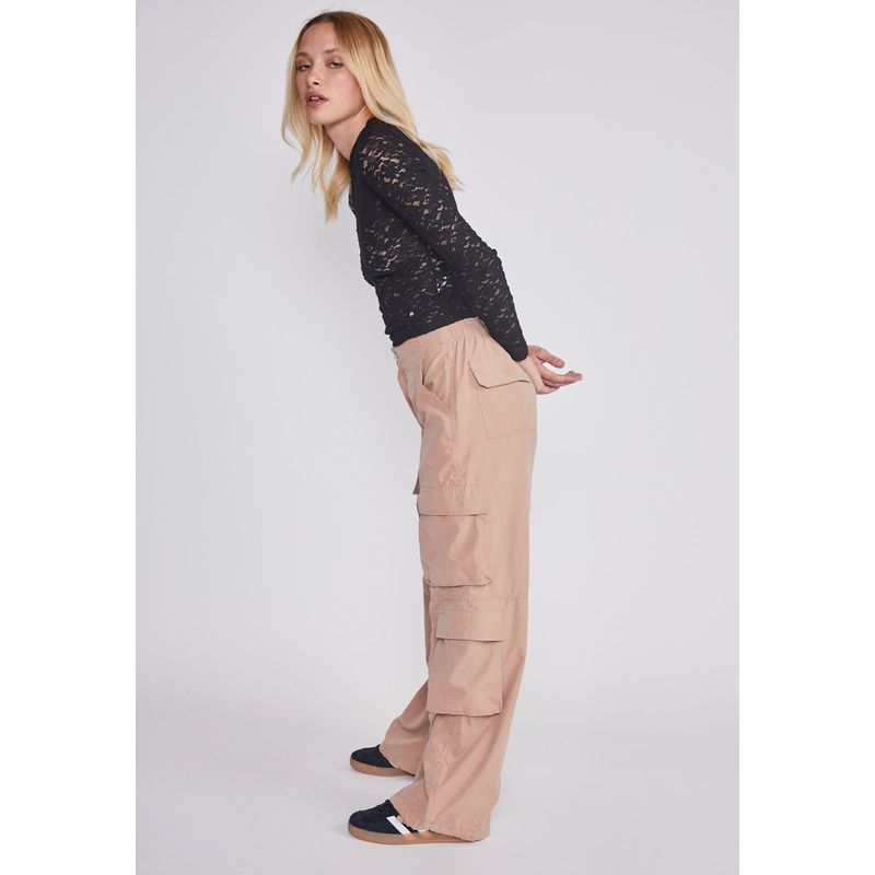 SIOUX - Pantalon Mujer Cargo Basta Cafe Sioux